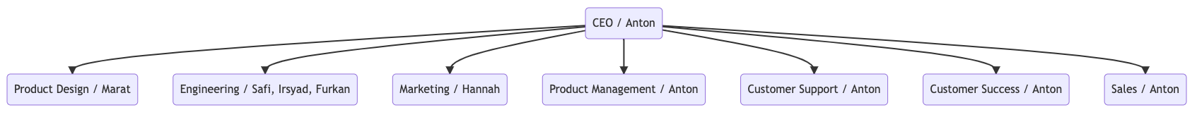 Org chart after hiring